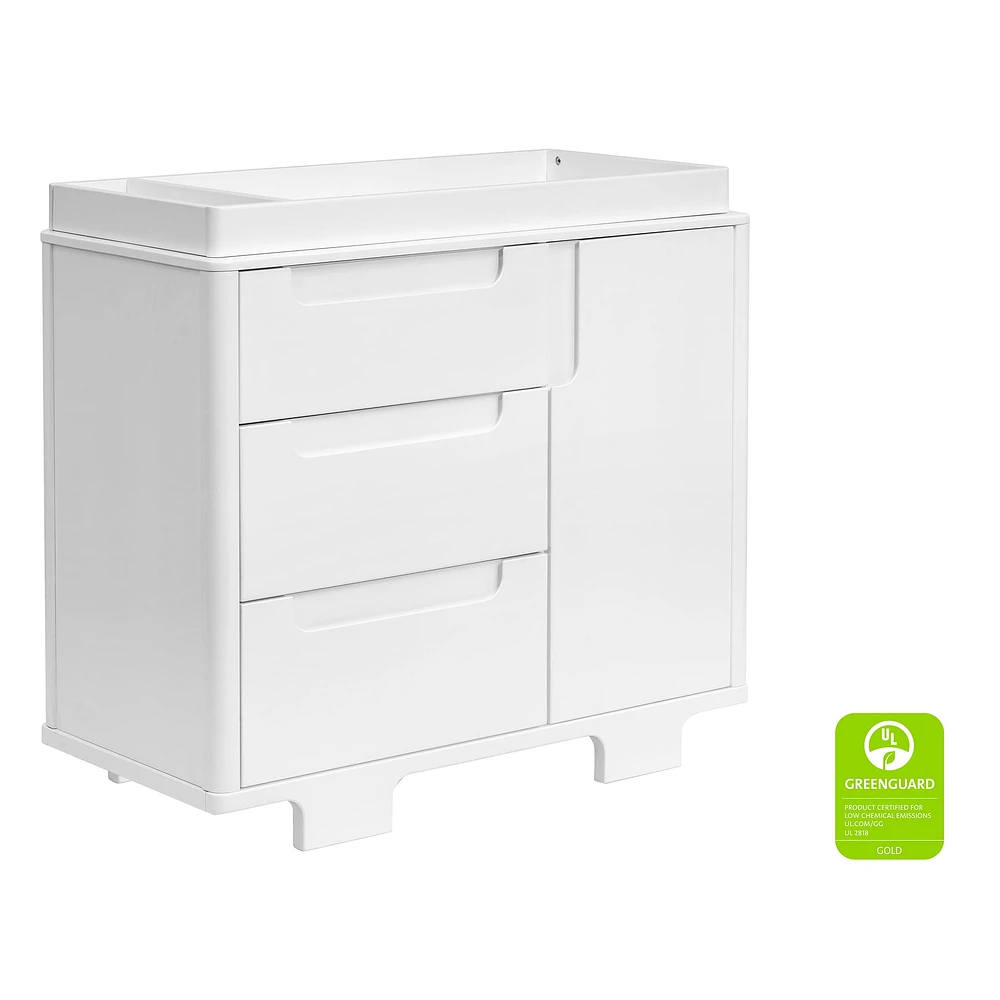 Yuzu 3-Drawer Changer Dresser - White