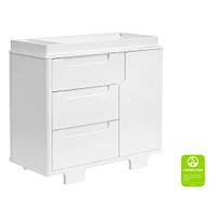 Yuzu 3-Drawer Changer Dresser - White