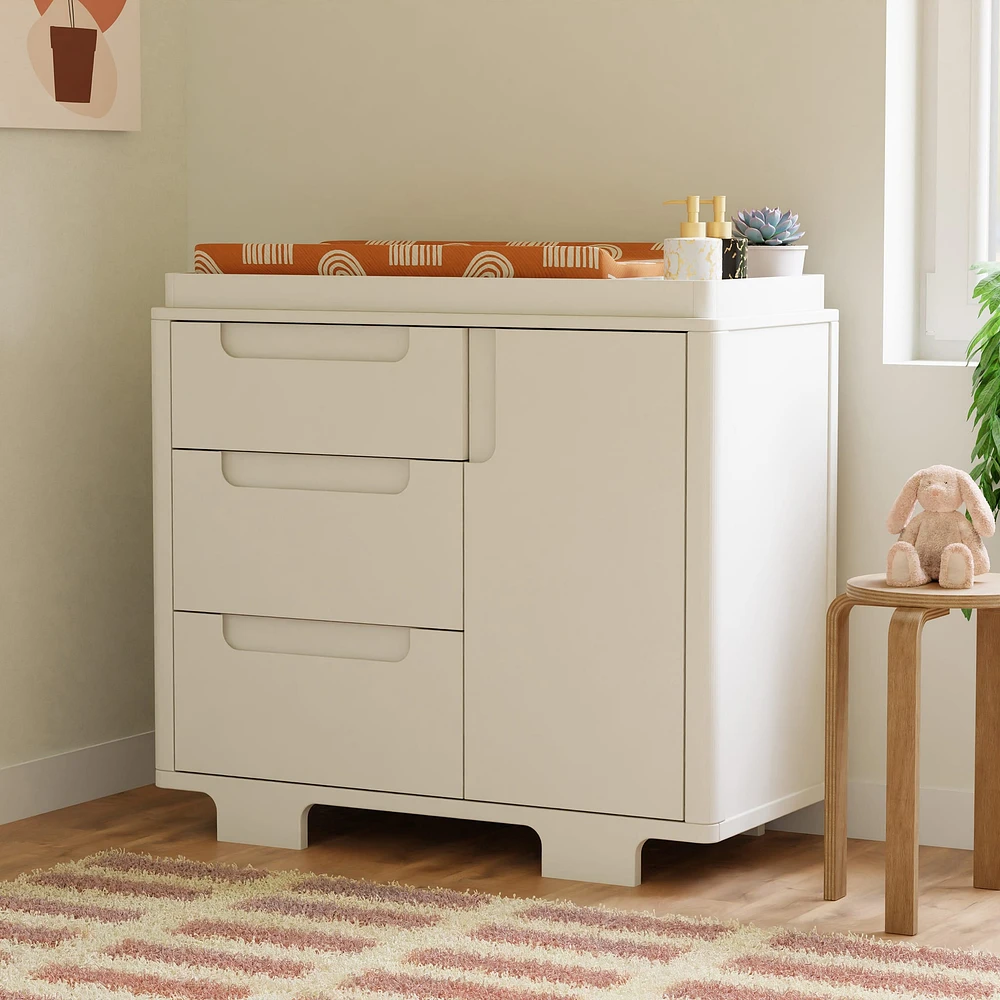 Yuzu 3-Drawer Changer Dresser - White