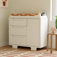 Yuzu 3-Drawer Changer Dresser - White