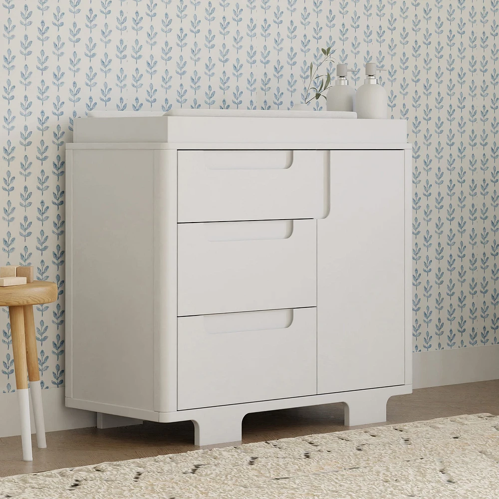 Yuzu 3-Drawer Changer Dresser - White