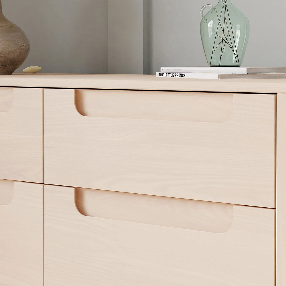 Commode 6 Tiroirs Yuzu - Naturel lavé