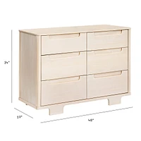 Commode 6 Tiroirs Yuzu - Naturel lavé