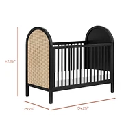 Couchette Convertible 3 en 1 Bondi Cane avec Kit de Conversion Lit pour Tout-petit