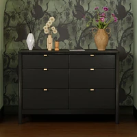 Bondi 6-Drawer Assembled Dresser - Black