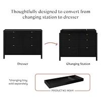 Bondi 6-Drawer Assembled Dresser - Black