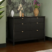 Bondi 6-Drawer Assembled Dresser - Black