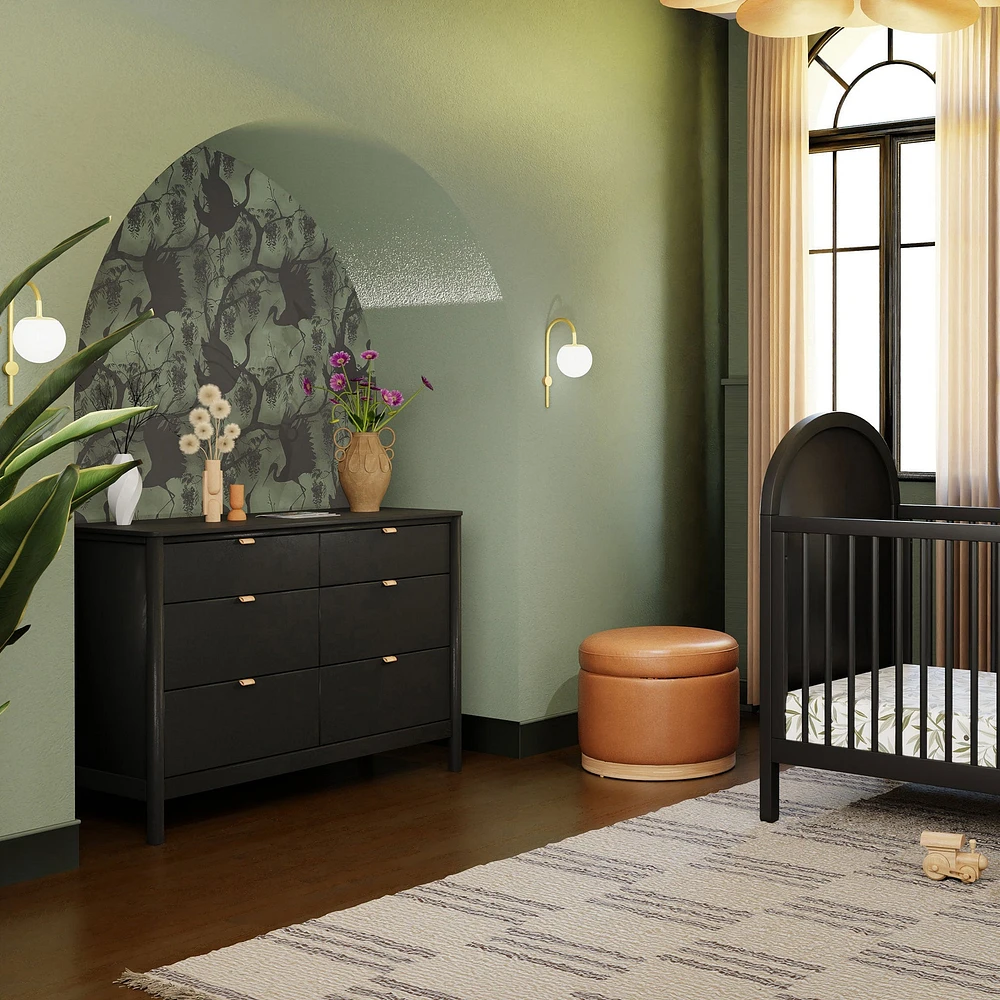 Bondi 6-Drawer Assembled Dresser - Black