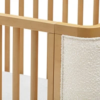 Bondi Boucle 4-in-1 Convertible Crib with Toddler Bed Kit - Honey with Ivory Boucle
