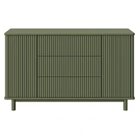 Pogo Tambour Assembled Dresser - Olive
