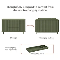 Pogo Tambour Assembled Dresser - Olive