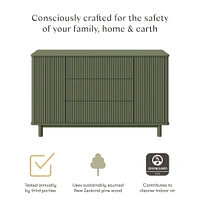 Pogo Tambour Assembled Dresser - Olive
