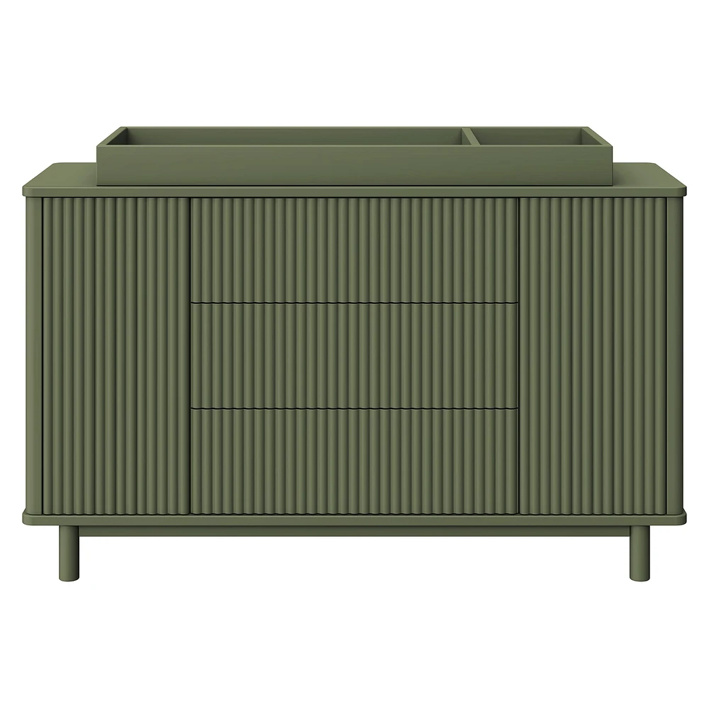 Pogo Tambour Assembled Dresser - Olive