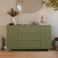 Pogo Tambour Assembled Dresser - Olive