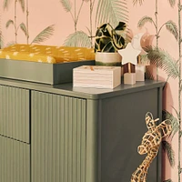 Pogo Tambour Assembled Dresser - Olive