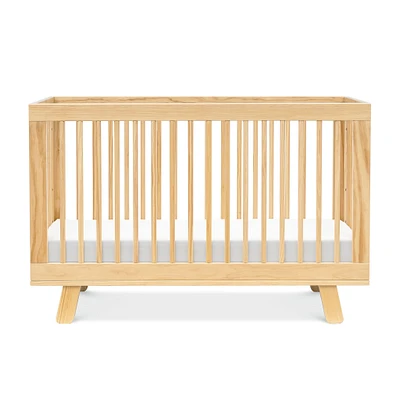 Hudson 3-in-1 Convertible Crib with Toddler Bed Conversion Kit - Natural Finish