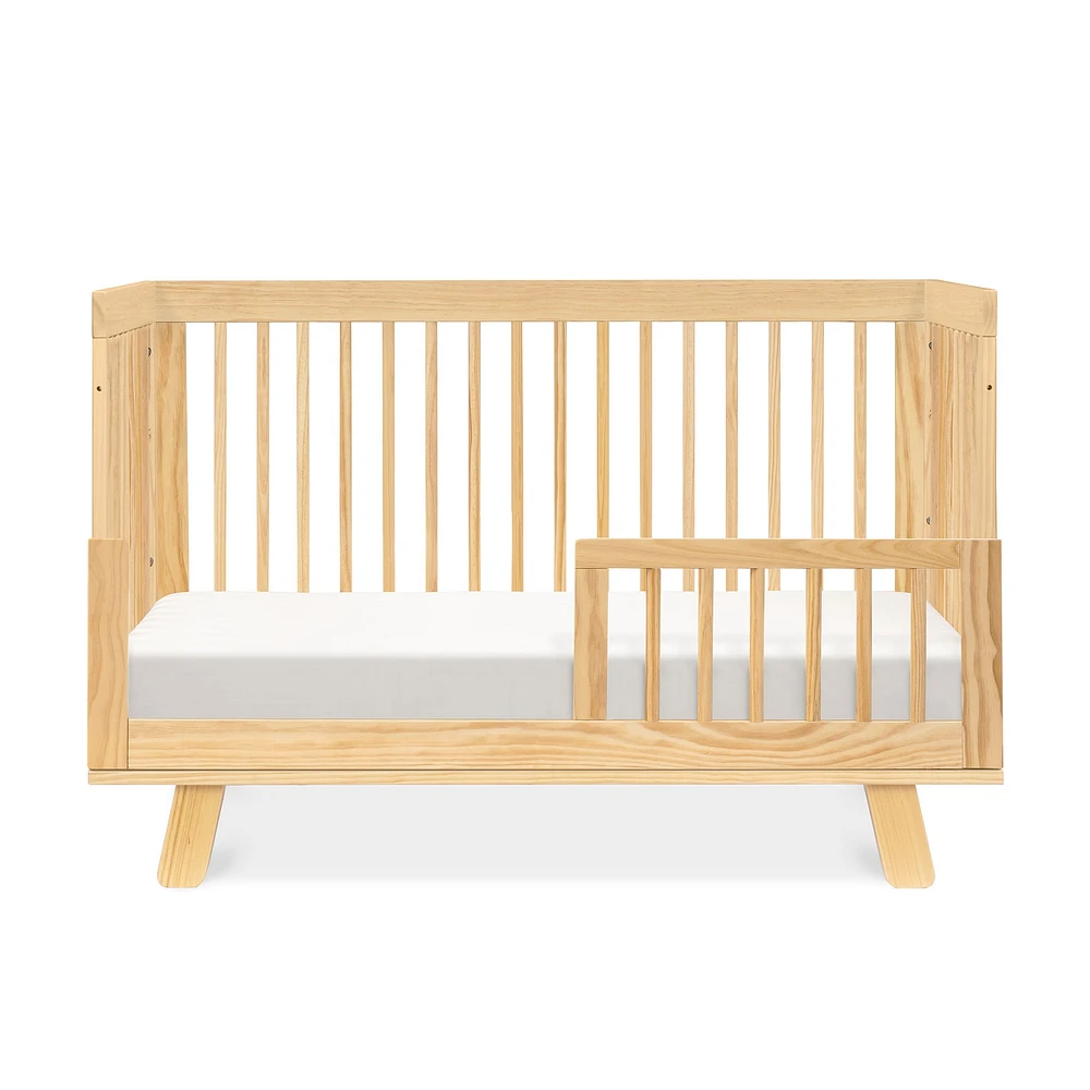 Hudson 3-in-1 Convertible Crib with Toddler Bed Conversion Kit - Natural Finish
