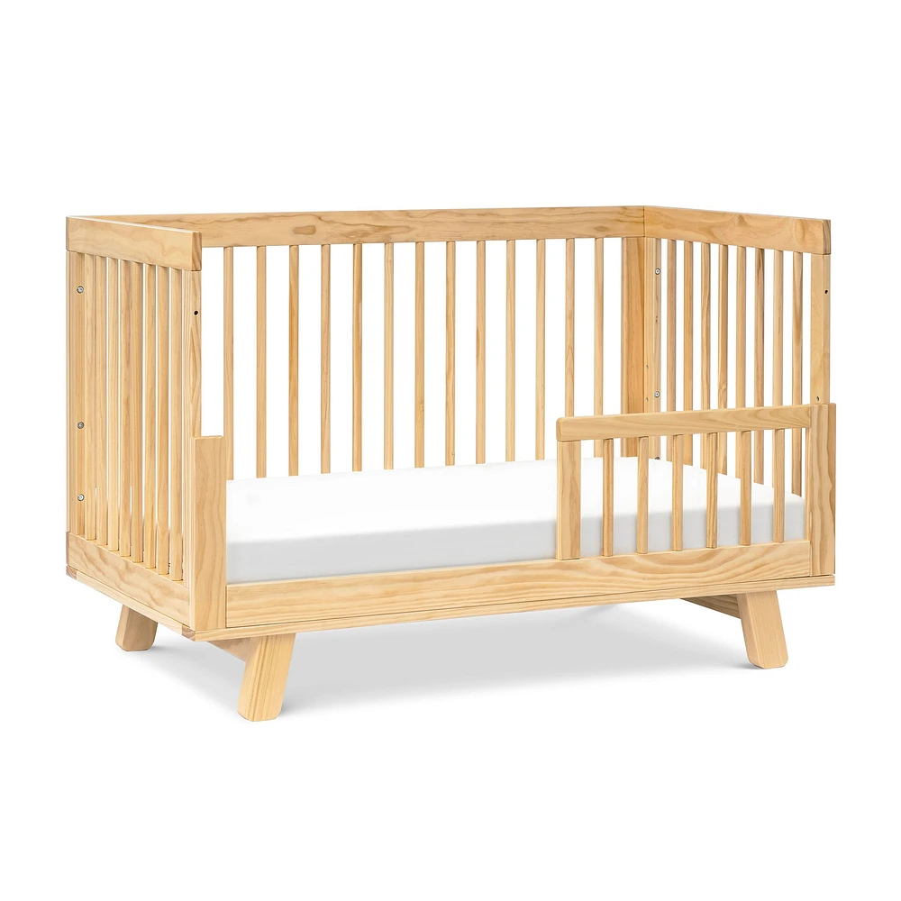 Hudson 3-in-1 Convertible Crib with Toddler Bed Conversion Kit - Natural Finish