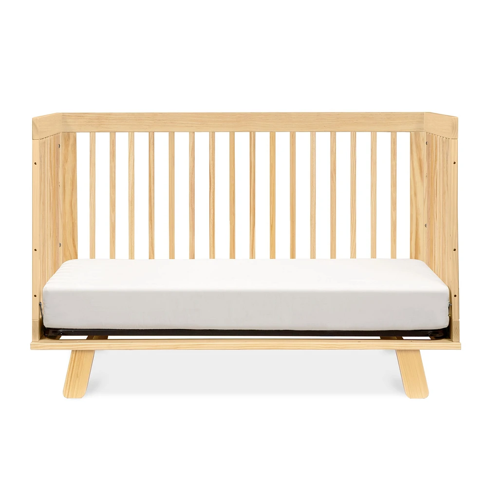 Hudson 3-in-1 Convertible Crib with Toddler Bed Conversion Kit - Natural Finish