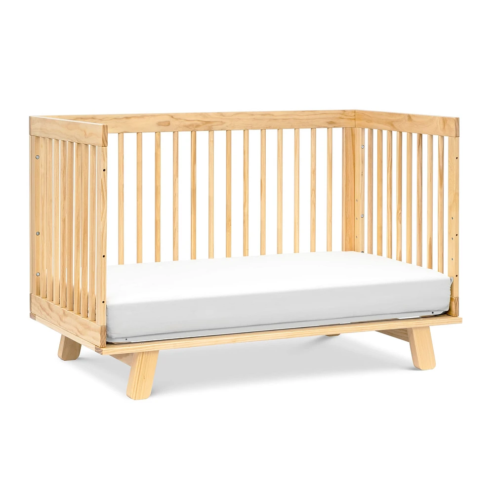 Hudson 3-in-1 Convertible Crib with Toddler Bed Conversion Kit - Natural Finish
