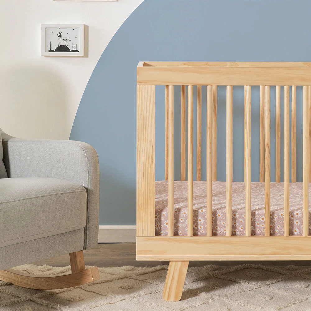 Hudson 3-in-1 Convertible Crib with Toddler Bed Conversion Kit - Natural Finish