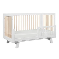 Hudson 3-in-1 Convertible Crib - White / Washed Natural