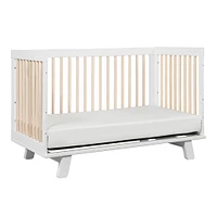 Hudson 3-in-1 Convertible Crib - White / Washed Natural