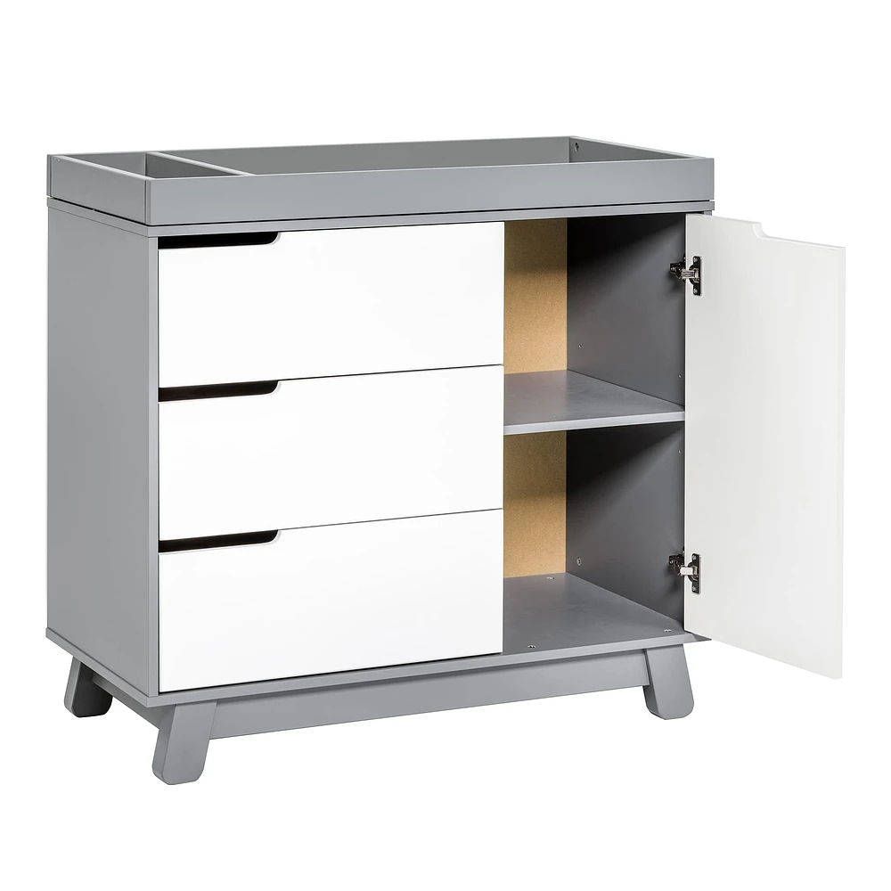 Hudson 3-Drawer Changer Dresser with Removable Changing Tray