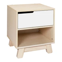 Hudson Nightstand with USB Port - Washed Natural / White