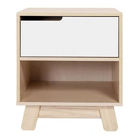 Hudson Nightstand with USB Port - Washed Natural / White