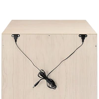 Hudson Nightstand with USB Port - Washed Natural / White