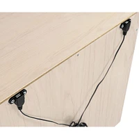 Hudson Nightstand with USB Port - Washed Natural / White