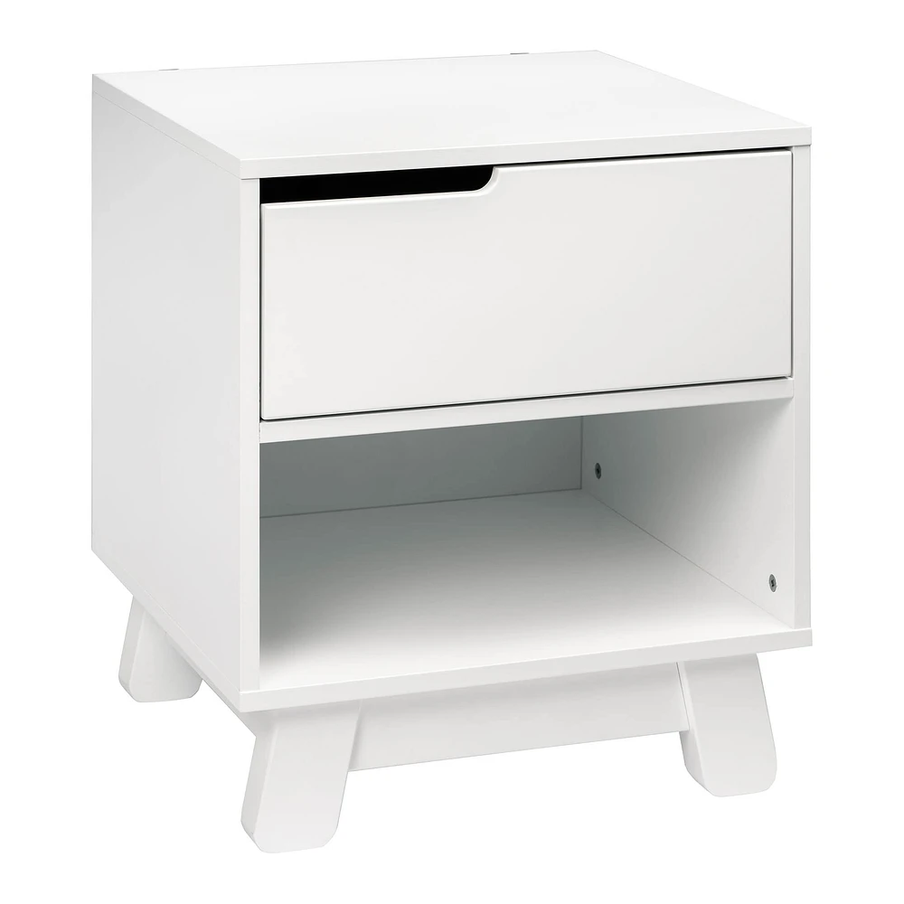 Hudson Nightstand with USB Port - White
