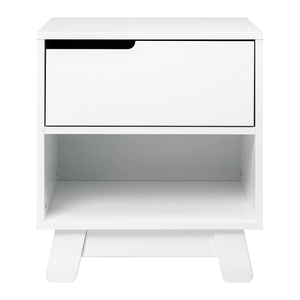Hudson Nightstand with USB Port - White