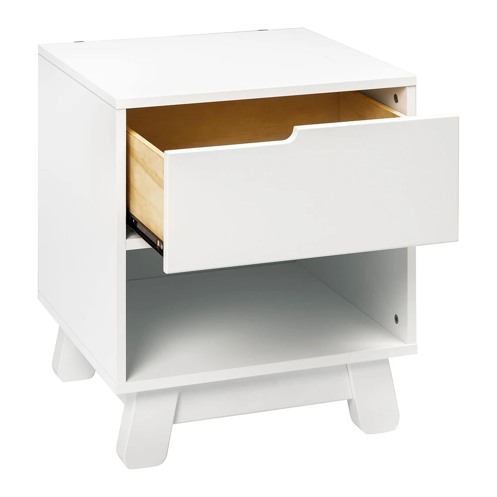 Hudson Nightstand with USB Port - White