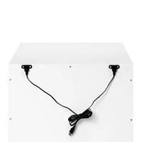 Hudson Nightstand with USB Port - White