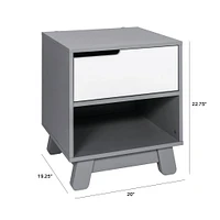 Hudson Nightstand with USB Port - White