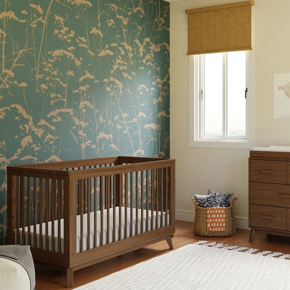 Scoot 3-in-1 Convertible Crib - Walnut