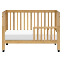 Maki Full-Size Folding Crib with Toddler Bed Conversion Kit - Honey