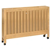 Maki Full-Size Folding Crib with Toddler Bed Conversion Kit - Honey