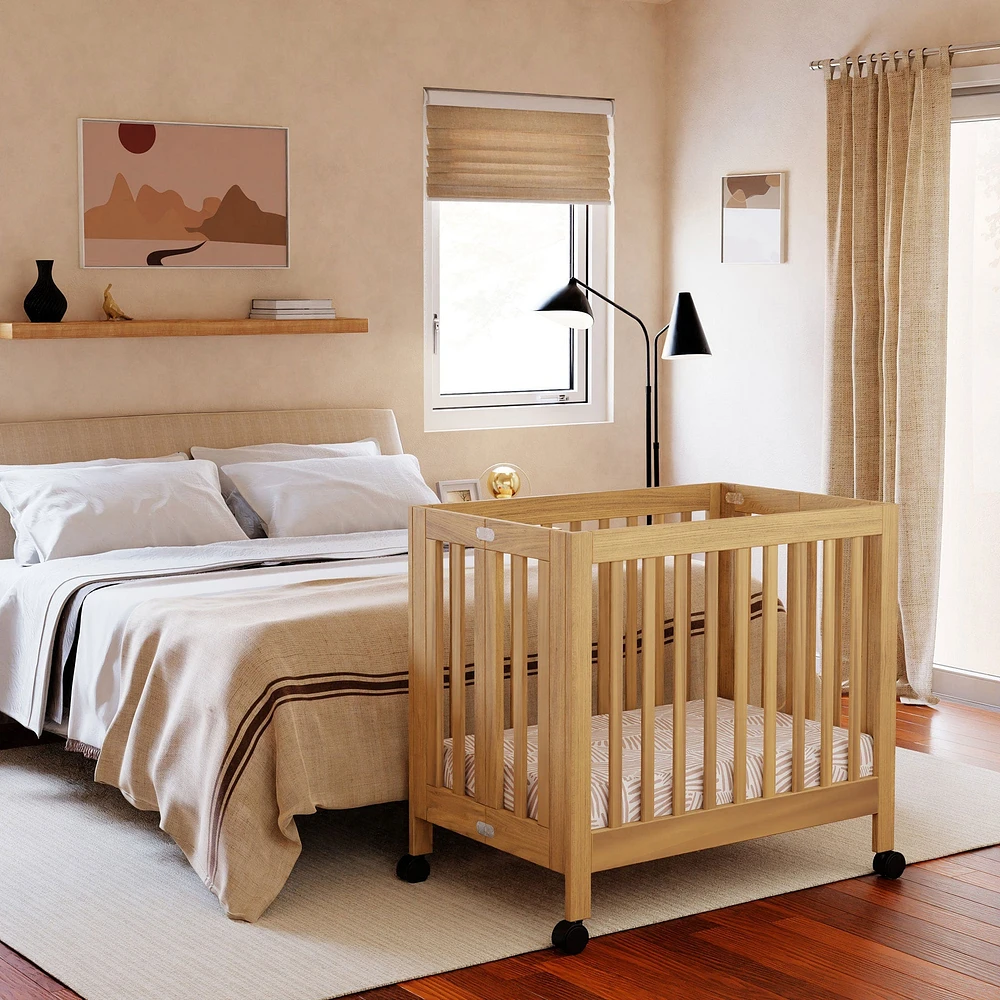 Origami Mini Crib - Honey