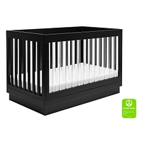 Harlow 3-in-1 Convertible Crib with Toddler Bed Conversion Kit