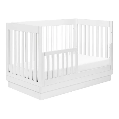 Harlow 3-in-1 Convertible Crib with Toddler Bed Conversion Kit - White / Acrylic