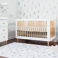 Couchette Convertible 3 en 1 Lolly - Blanc / Naturel