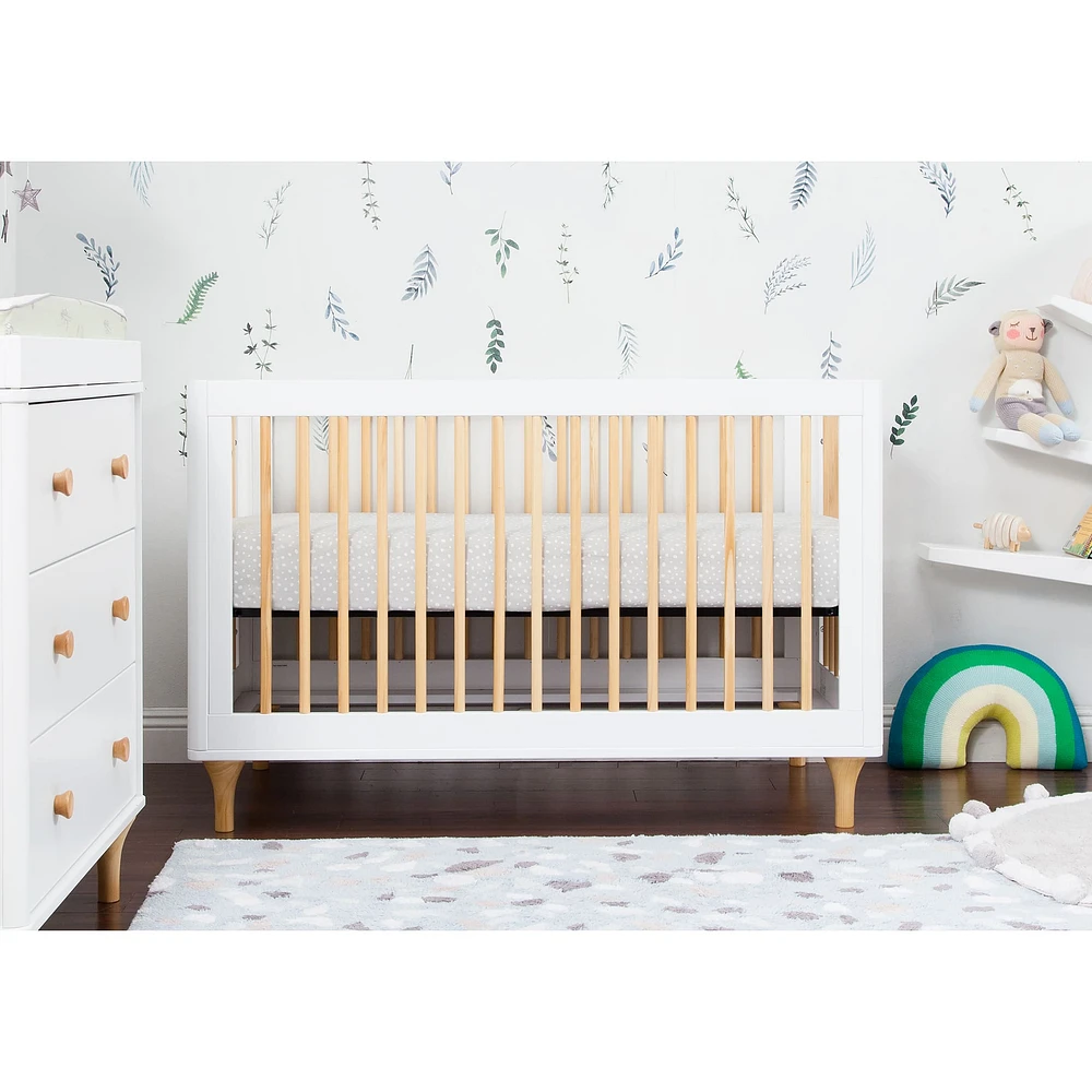 Couchette Convertible 3 en 1 Lolly - Blanc / Naturel