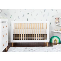 Couchette Convertible 3 en 1 Lolly - Blanc / Naturel