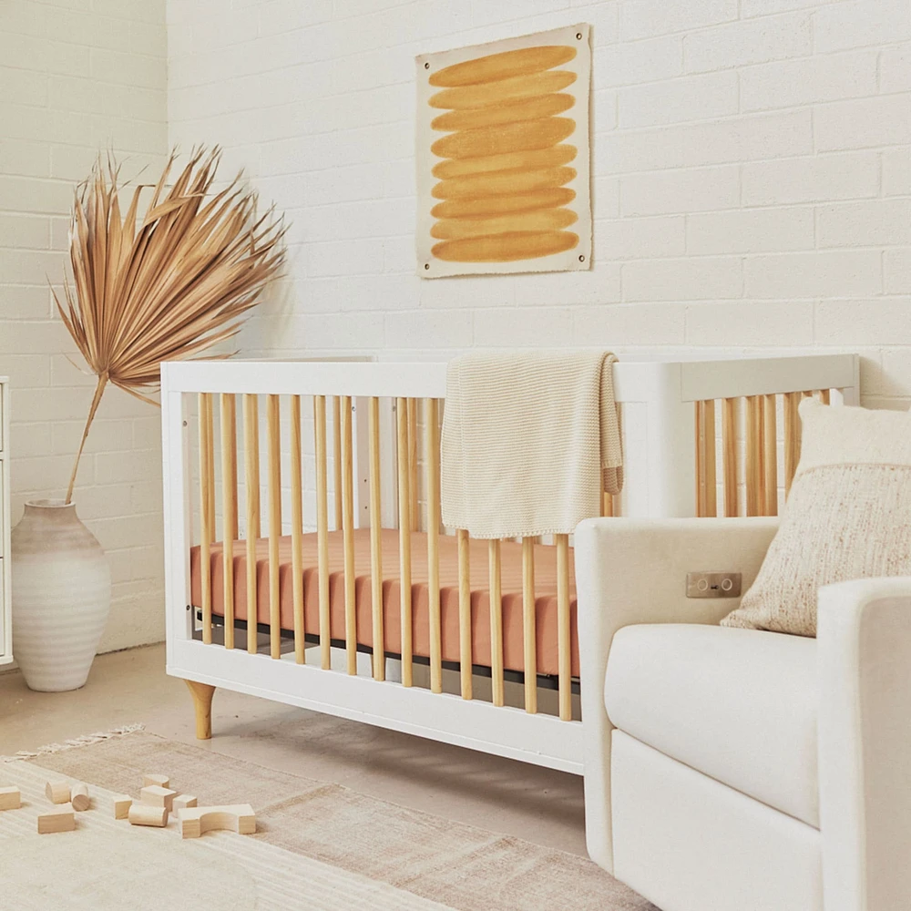 Couchette Convertible 3 en 1 Lolly - Blanc / Naturel