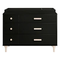 Commode Double 6 Tiroirs Lolly - Noir / Naturel Lavé