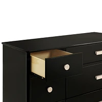 Commode Double 6 Tiroirs Lolly - Noir / Naturel Lavé