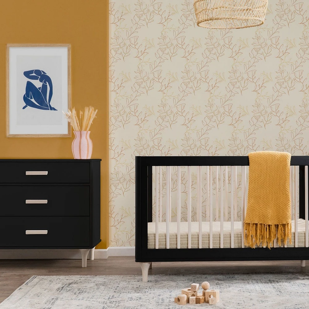 Commode Double 6 Tiroirs Lolly - Noir / Naturel Lavé